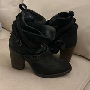 Steve Madden Leather Slouch Heeled Boots